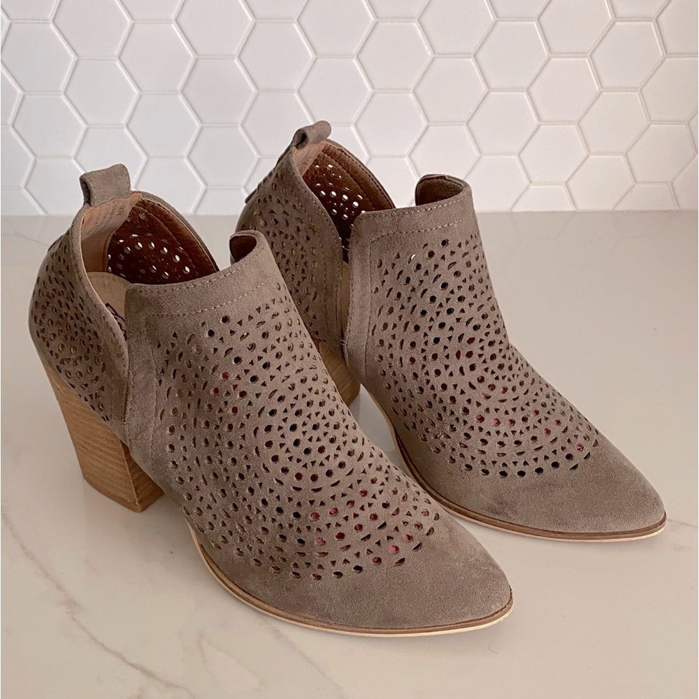 Beast Taupe Suede Booties